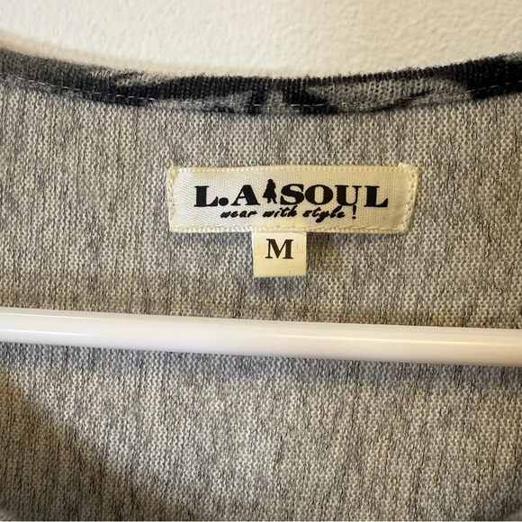 L.A. Soul Tree Branch Sweater Dress Tunic Soft Cotton Blend Women’s Size Medium - Picture 7 of 12